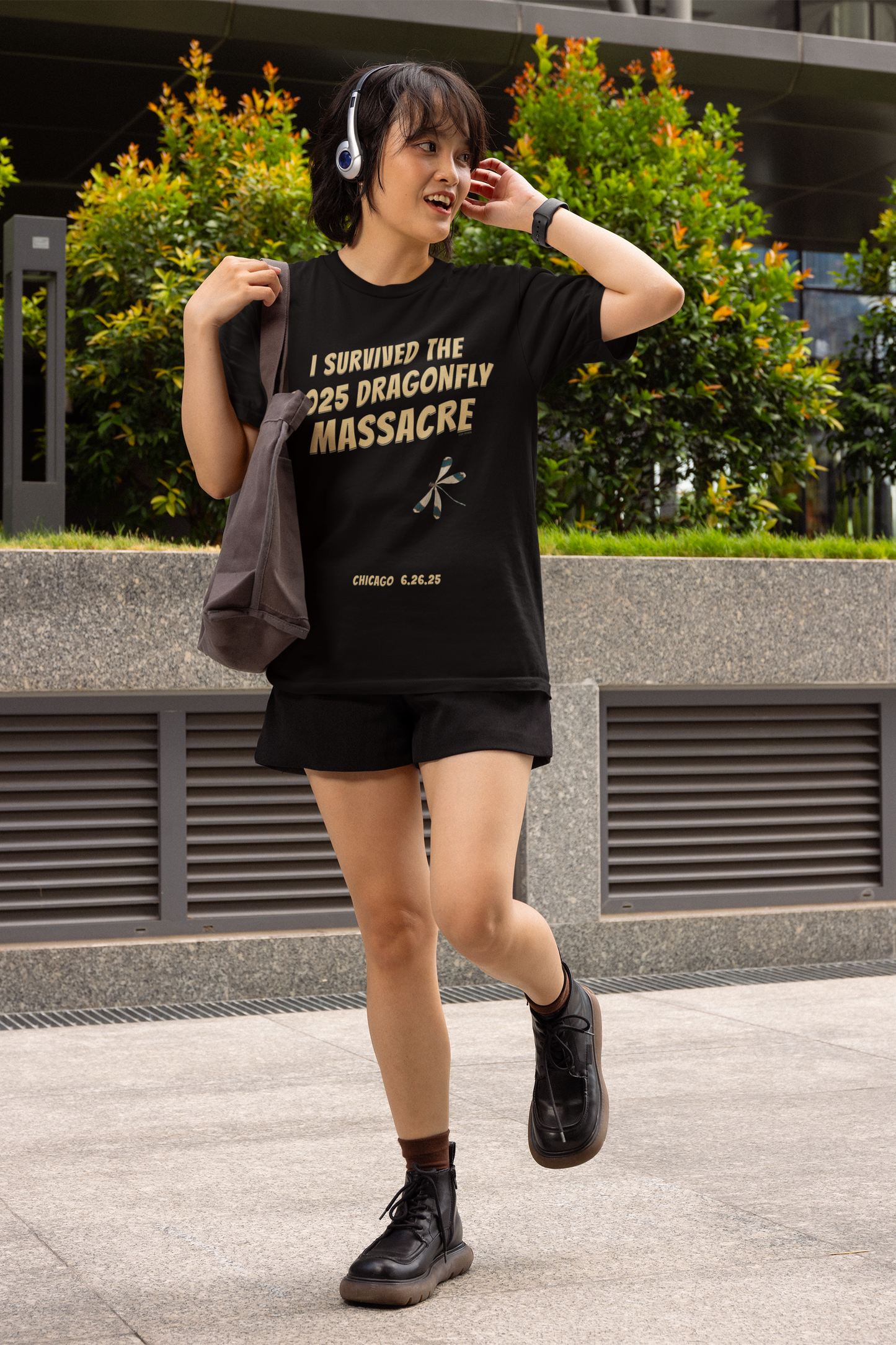 Han’s “Dragonfly Massacre” Oversized Tee – Chicago 2025 Edition
