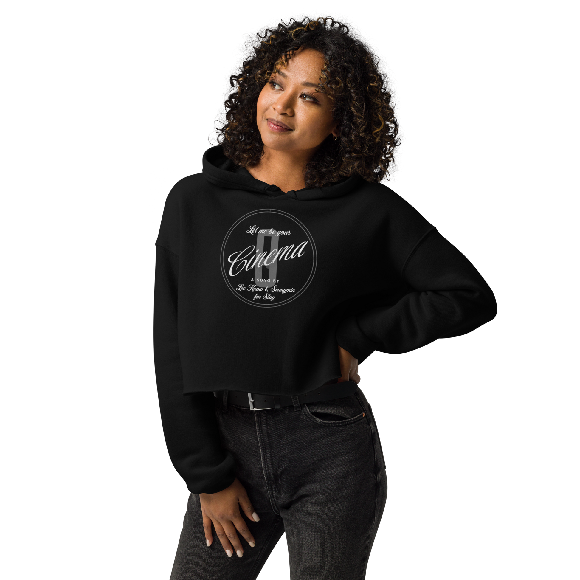 STAY Heaven Cinema Cropped Hoodie mockup
