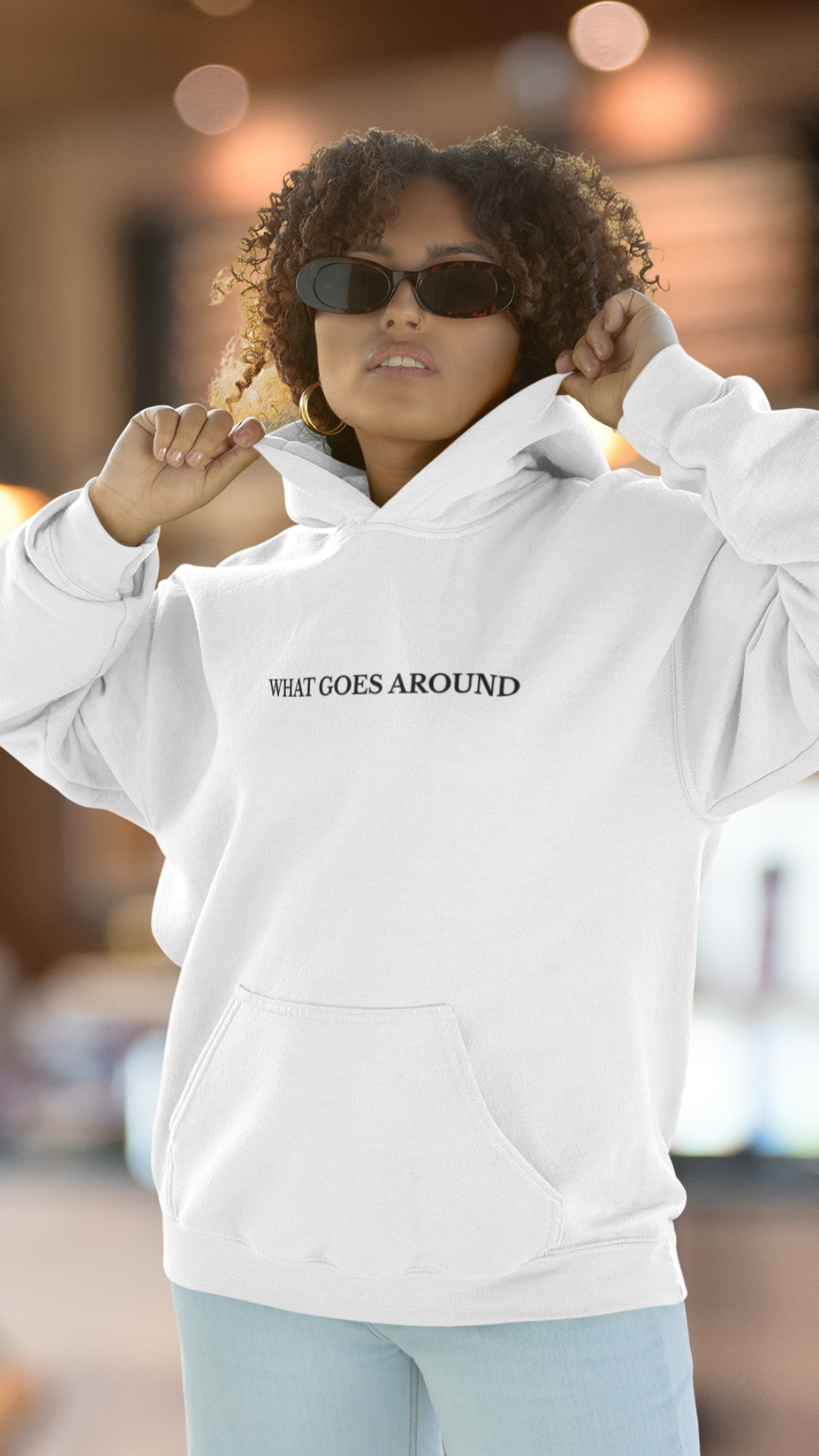 What Goes Around Hoodie – Karma Drop: Radiant