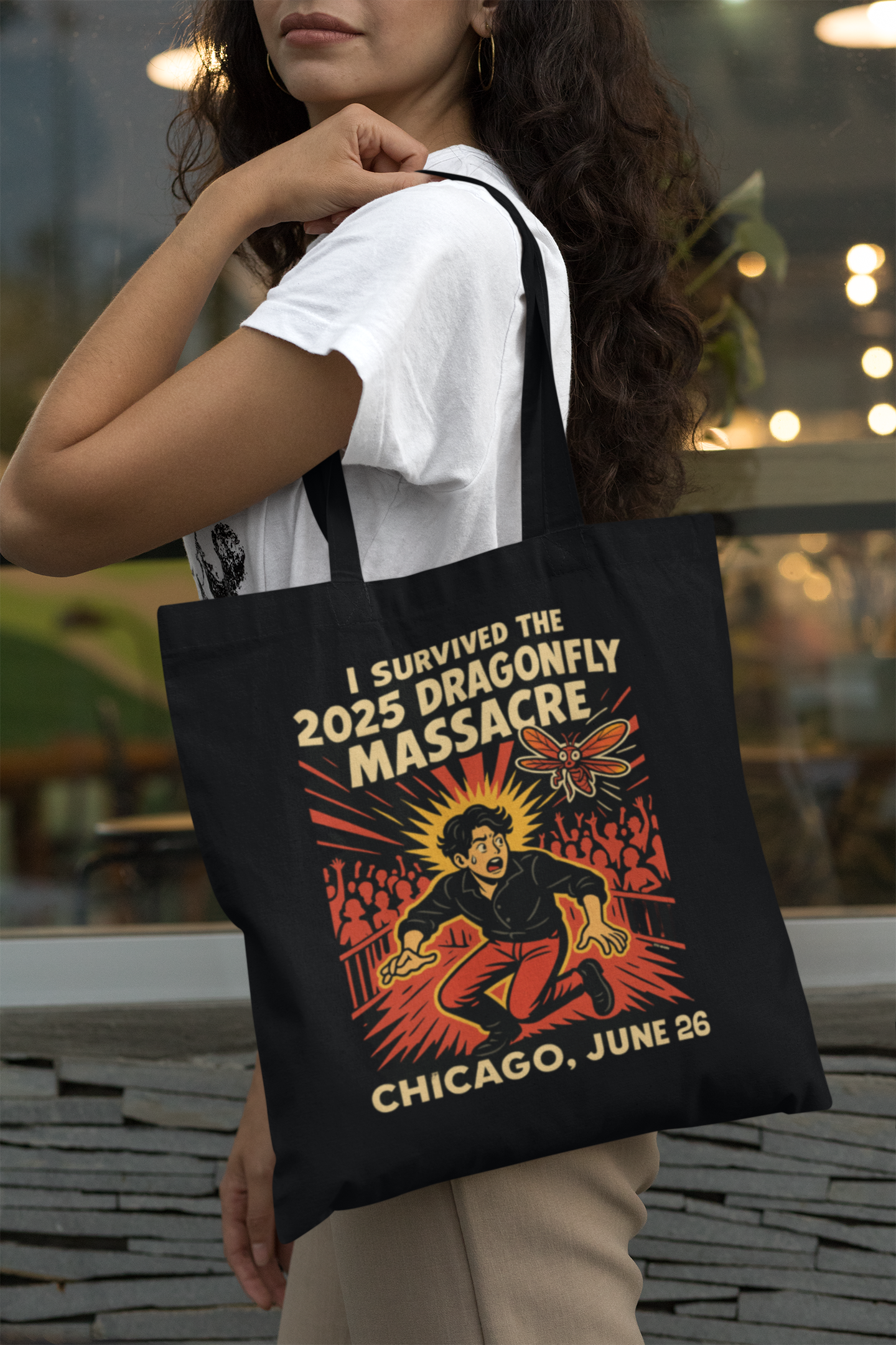 “Dragonfly Massacre" Tote - Chicago 2025 Edition